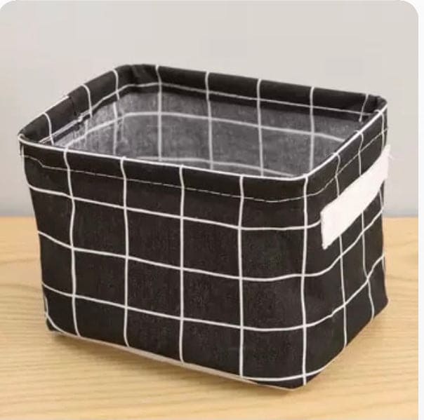 Cotton Foldable Desktop Storage Box, Waterproof Toys Laundry Storage Basket, Cosmetic Laundry Storage Organizer, Collapsible Basket For Cosmetics and Toys Storage Cotton Foldable Desktop Storage Box, Waterproof Toys Laundry Storage Basket, Cosmetic Laundry Storage Organizer, Collapsible Basket For Cosmetics and Toys Storage